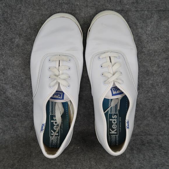 Keds Shoes Womens 9 Casual Sneakers Trainers Champion Lace Up Low White Leather - Picture 7 of 13